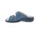 Finn Comfort Sansibar Pantolette, Classic - Linie, Petrol, Fall (bedr. Nubukleder), Wechselfußbett 2550-687429