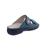 Finn Comfort Sansibar Pantolette, Classic - Linie, Petrol, Fall (bedr. Nubukleder), Wechselfußbett 2550-687429