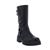 Gabor Biker Boot, Foulardcalf (Flausch), schwarz (altsilber) Wechselfußbett, Best Fitting 51.762.27