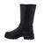 Gabor Biker Boot, Foulardcalf (Flausch), schwarz (altsilber) Wechselfußbett, Best Fitting 51.762.27