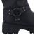 Gabor Biker Boot, Foulardcalf (Flausch), schwarz (altsilber) Wechselfußbett, Best Fitting 51.762.27