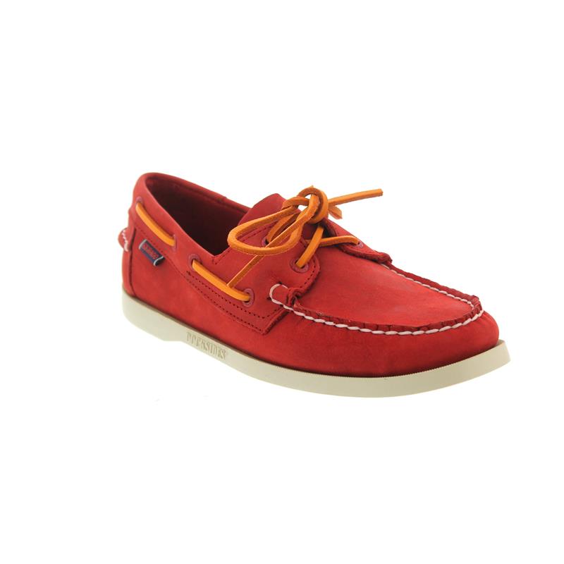 Sebago Docksides Bootsschuh Red Nubuck | bootsschuhe.de