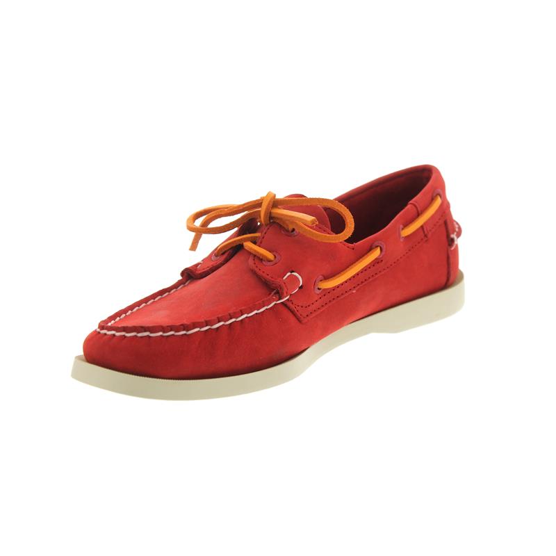 Sebago Docksides Bootsschuh Red Nubuck | bootsschuhe.de