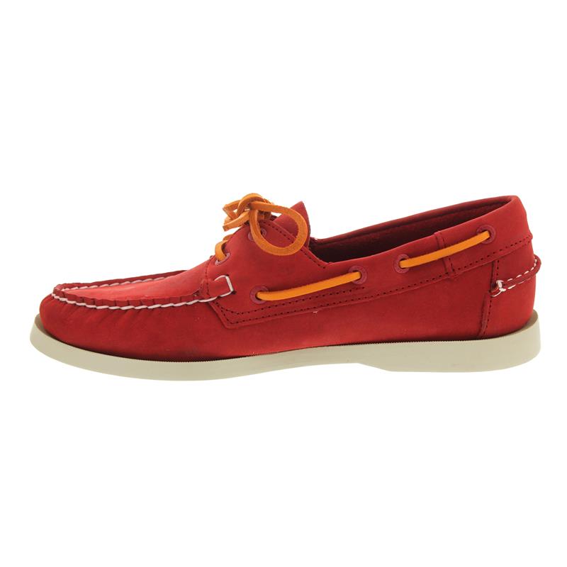 Sebago Docksides Bootsschuh Red Nubuck | bootsschuhe.de