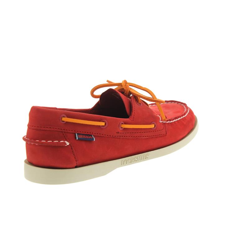 Sebago Docksides Bootsschuh Red Nubuck | bootsschuhe.de