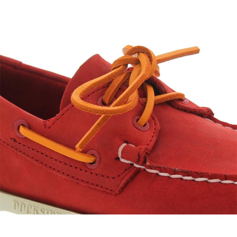 Sebago Docksides Bootsschuh Red Nubuck | bootsschuhe.de