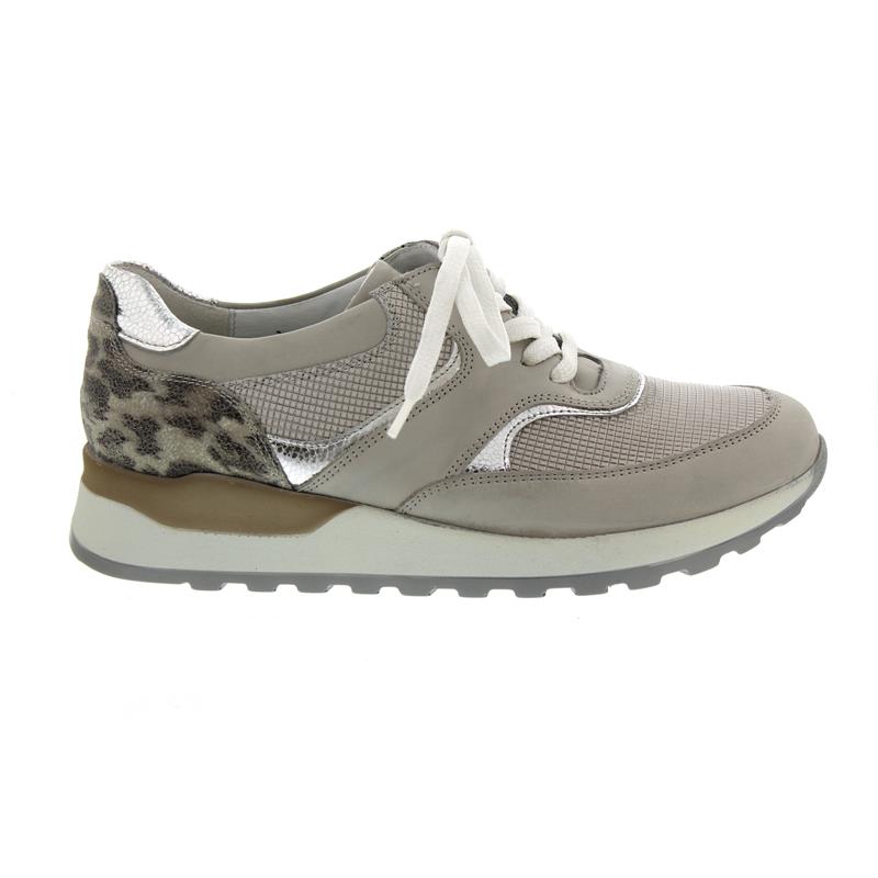 Waldläufer Hiroko, Sneaker, Glattleder kombi., stein silber corda, Weite H 364018 700 070 Waldläufer Hiroko, Sneaker, Glattleder kombi., stein silber corda, Weite H 364018 700 070