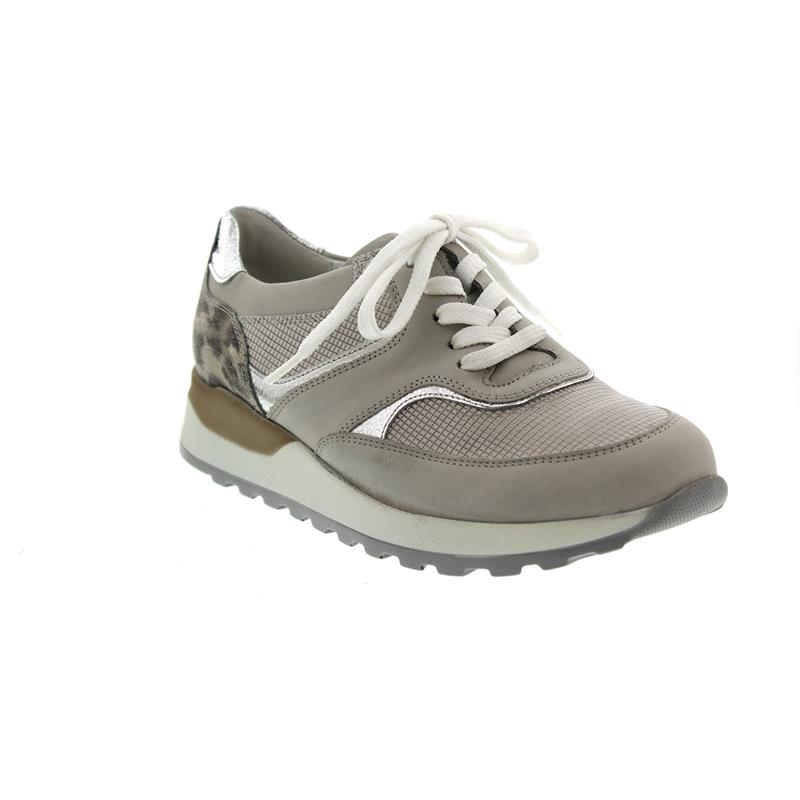Waldläufer Hiroko, Sneaker, Glattleder kombi., stein silber corda, Weite H 364018 700 070 Waldläufer Hiroko, Sneaker, Glattleder kombi., stein silber corda, Weite H 364018 700 070
