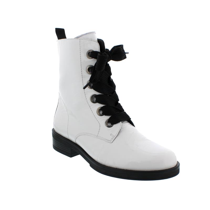 Gabor Bootie, Touch Lack (Micro), weiss schwarz, Schnürung und Reißver., Best Fitting 31.791.91 Gabor Bootie, Touch Lack (Micro), weiss schwarz, Schnürung und Reißver., Best Fitting 31.791.91