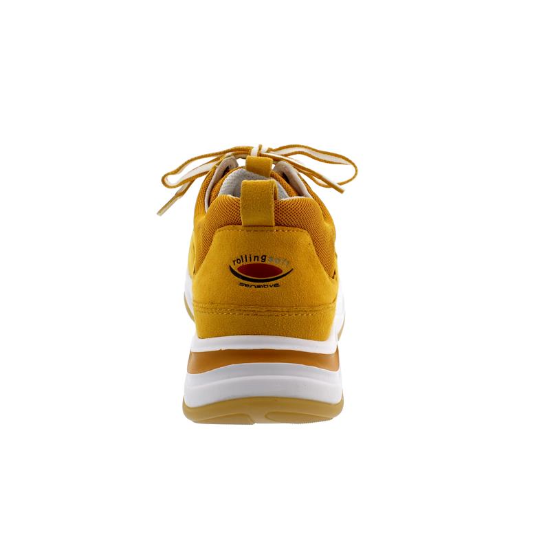 Rollingsoft Sneaker, Mesh Model / Samtch., mango (gelb), Wechselfußbett 46.916.22