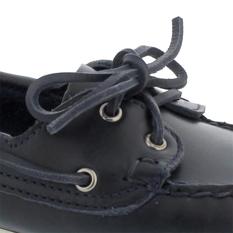 Sebago Docksides, Waxy Leather (Glattleder), blue-navy, Women 71111HW-908