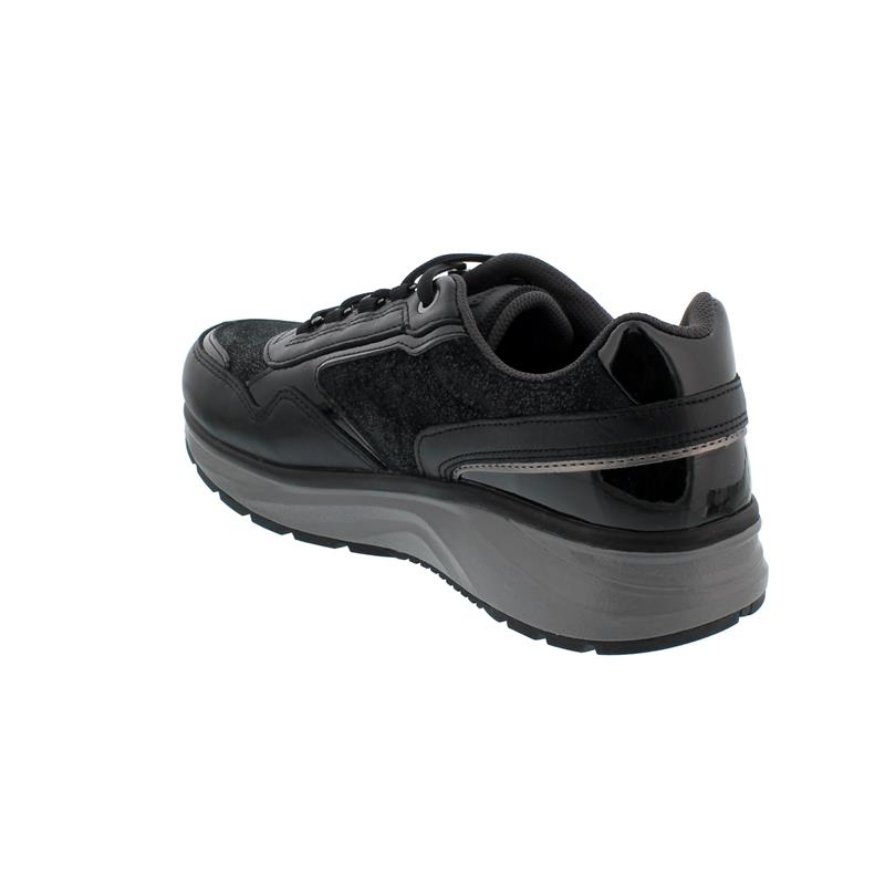 Joya Tina II Black Sneaker, Full GraiLeather/ Velour  Leather/ Textile, Air-Sohle, Kat. Emotion 866spo