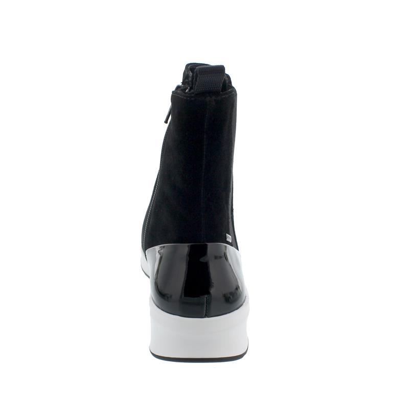 Högl Stiefelette, Dry-Casualvelour-Leder, schwarz,  GoreTex-Ausstattung, Reißverschluss 103715-0100