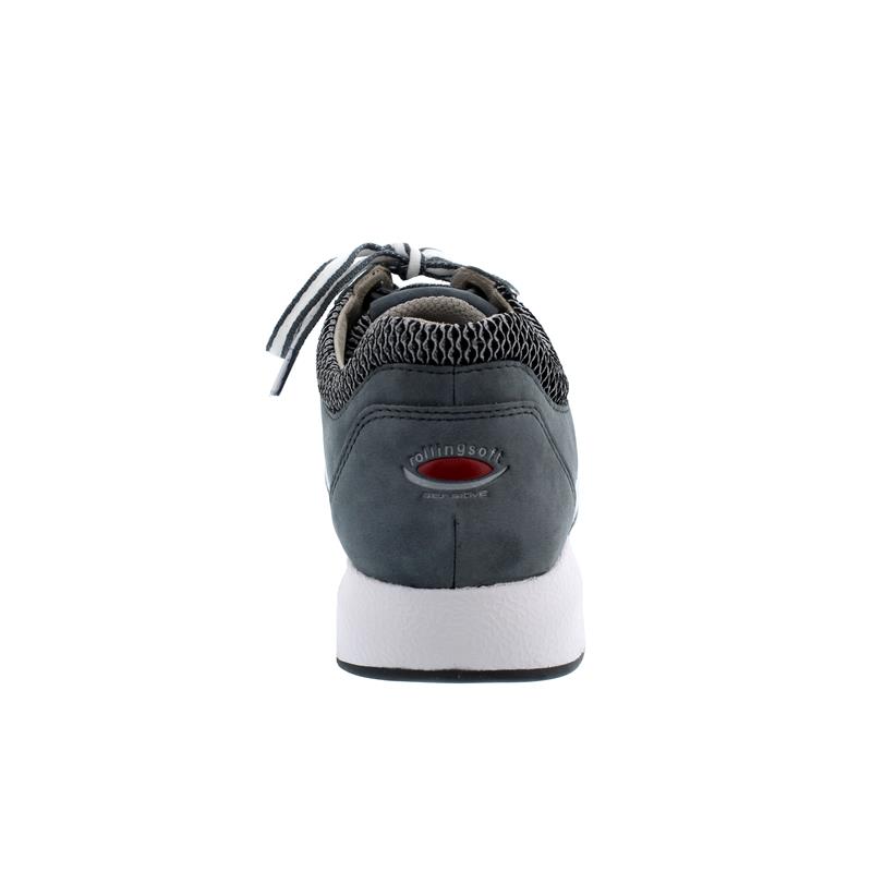 Rollingsoft Sneaker, Mesh Oval / Nubuk, grey / river, Wechselfußbett 06.946.49
