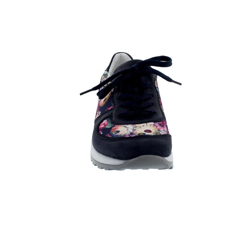 Waldläufer Hiroko Sneaker, Denver Bronx Colorfulstretch, marine notte multi, Weite H H64001-371-845