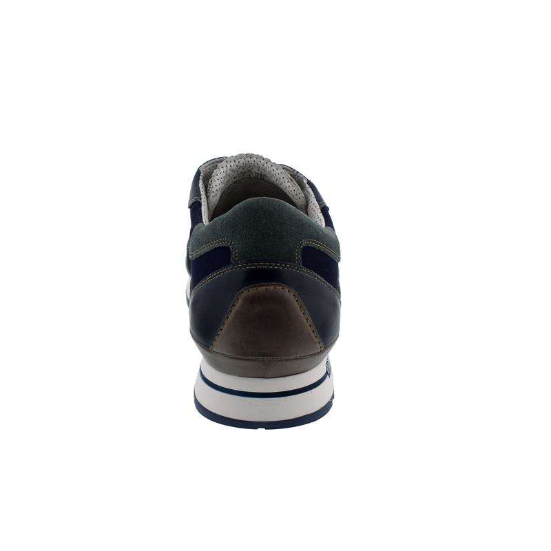 Galizio Torresi Sneaker, Fondo Parma Bianco Blu, Cinero perla blu, 417320