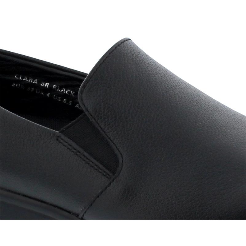 Joya CLARA SR Black Slipper,  Premium Leather, Schwarz, Air-Sohle, Kategorie Emotion, 914cas