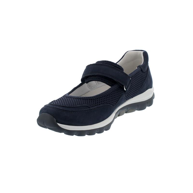 Rollingsoft Sneaker Low - Klettverschluss, Mesh/ Nubuk, blue, Wechselfußbett 86.961.36