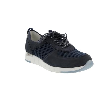Weite Denver//Sportnet//Glitter. Waldläufer H-Petra Sneaker marine//blau//notte