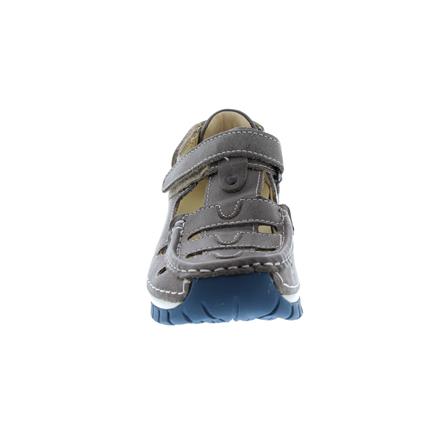 Wolky Move Oxford leather Klettverschluss 0470335-260 Grey-blue Glattleder